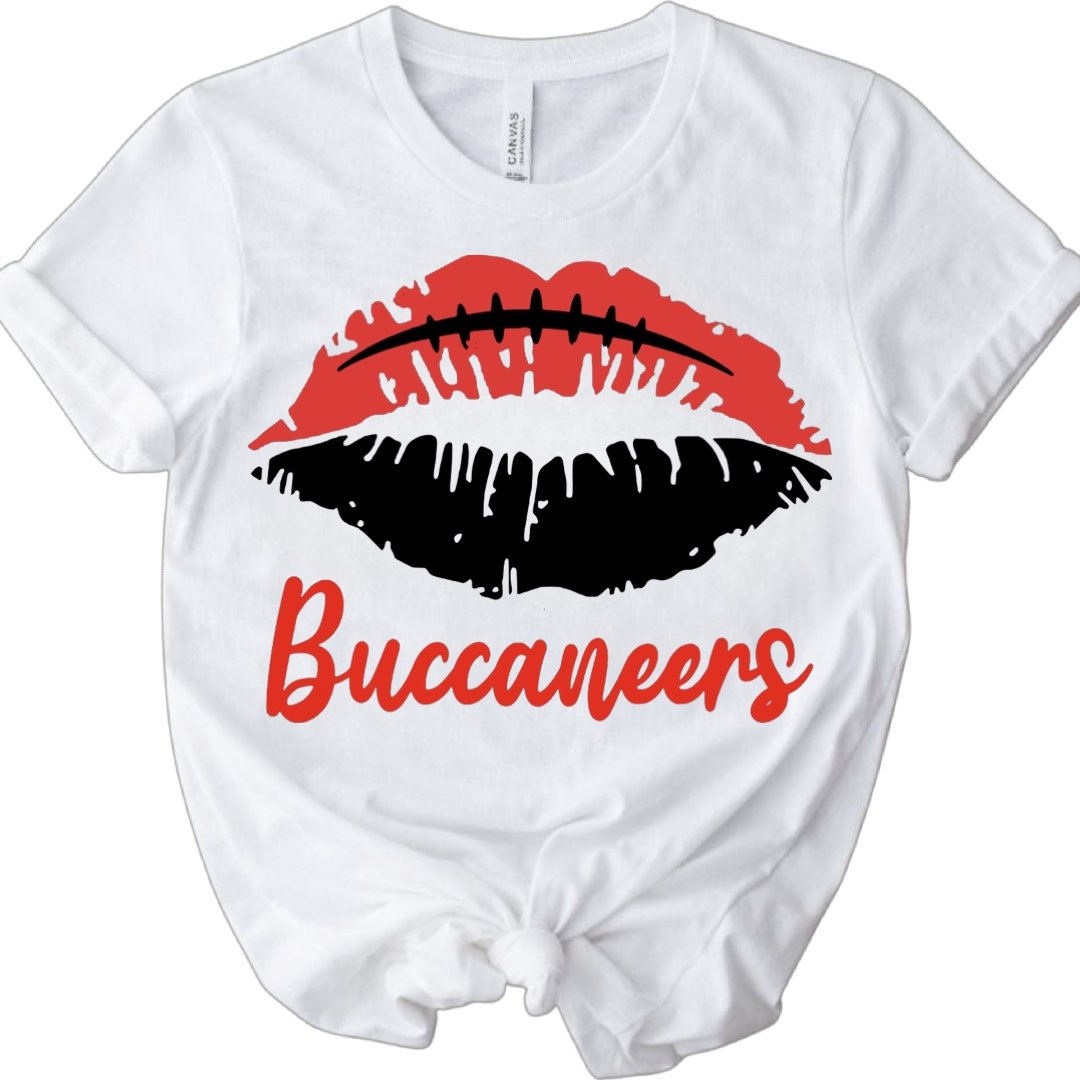 Kiss Me Buccaneers Lips T-Shirt