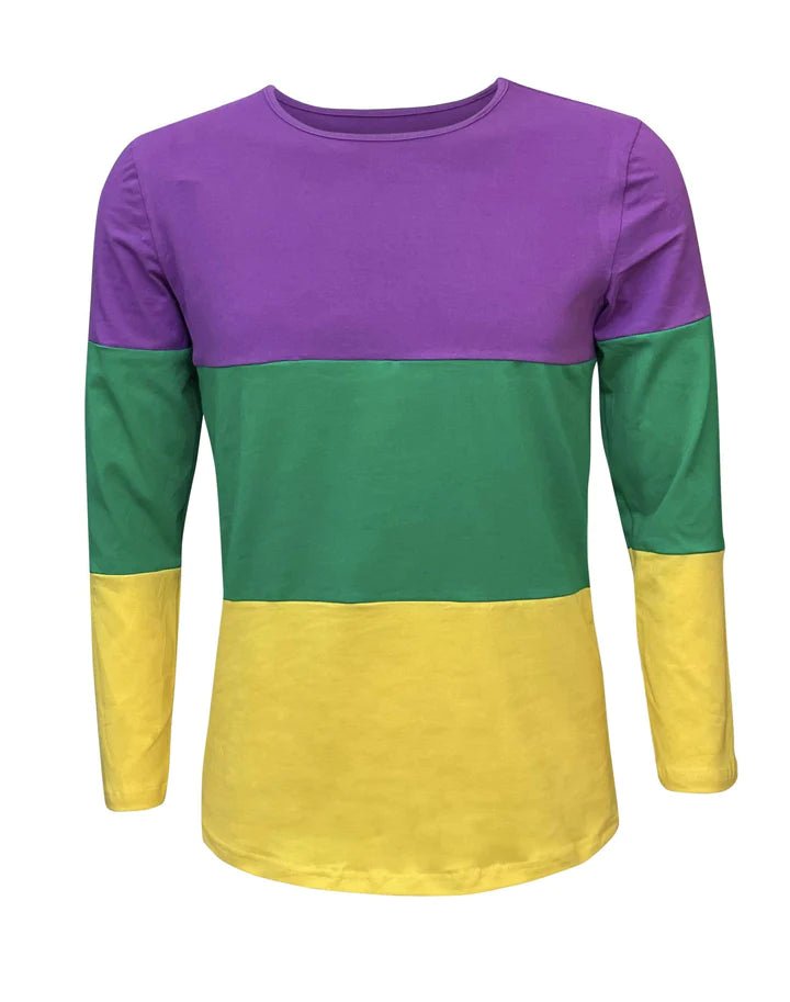 MeMe - Mardi Gras Rugby Stripe Long Sleeve Shirt, Purple, Green and Go –  The Silver Plum