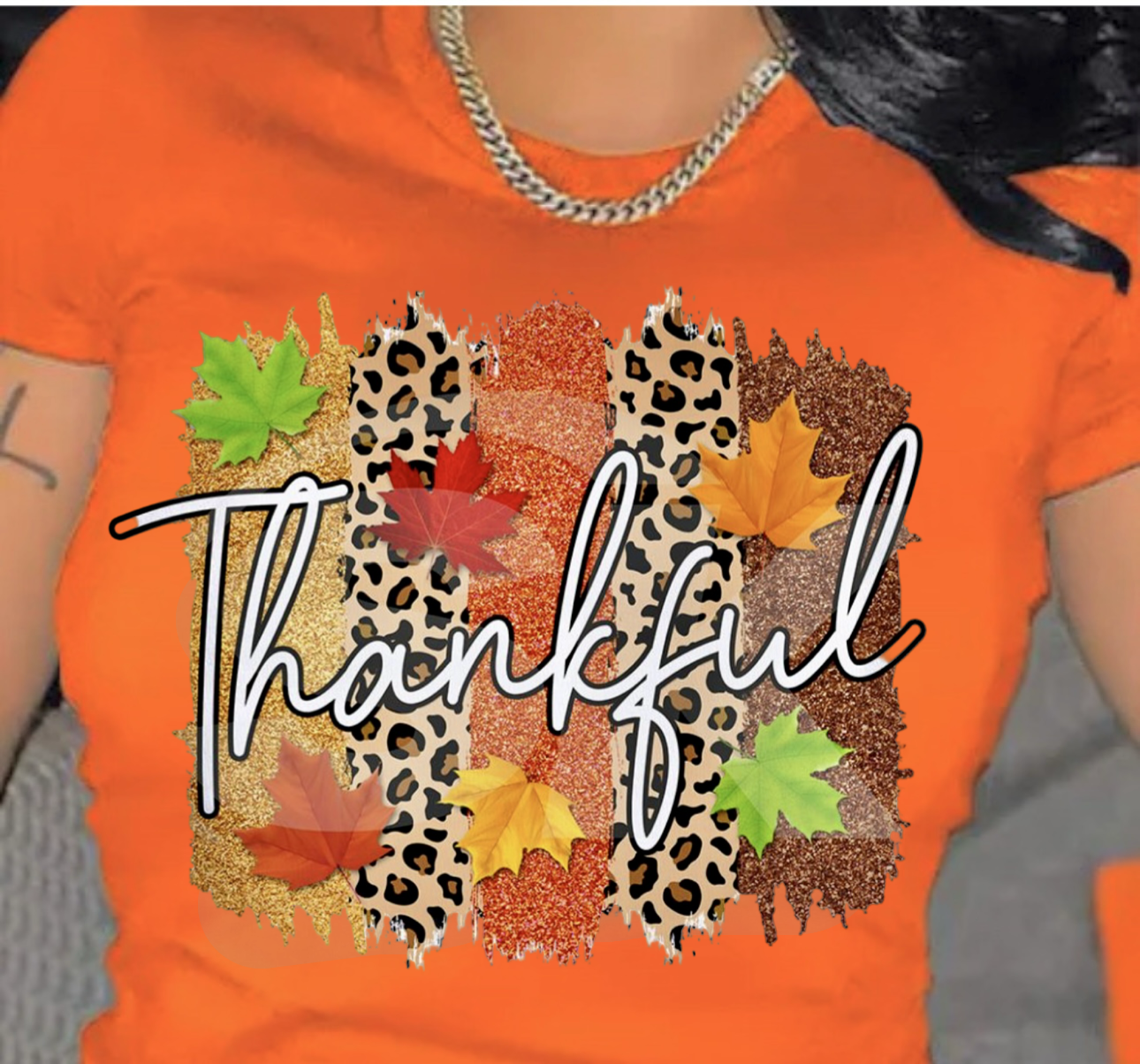 Thankful Cheetah Print Tee