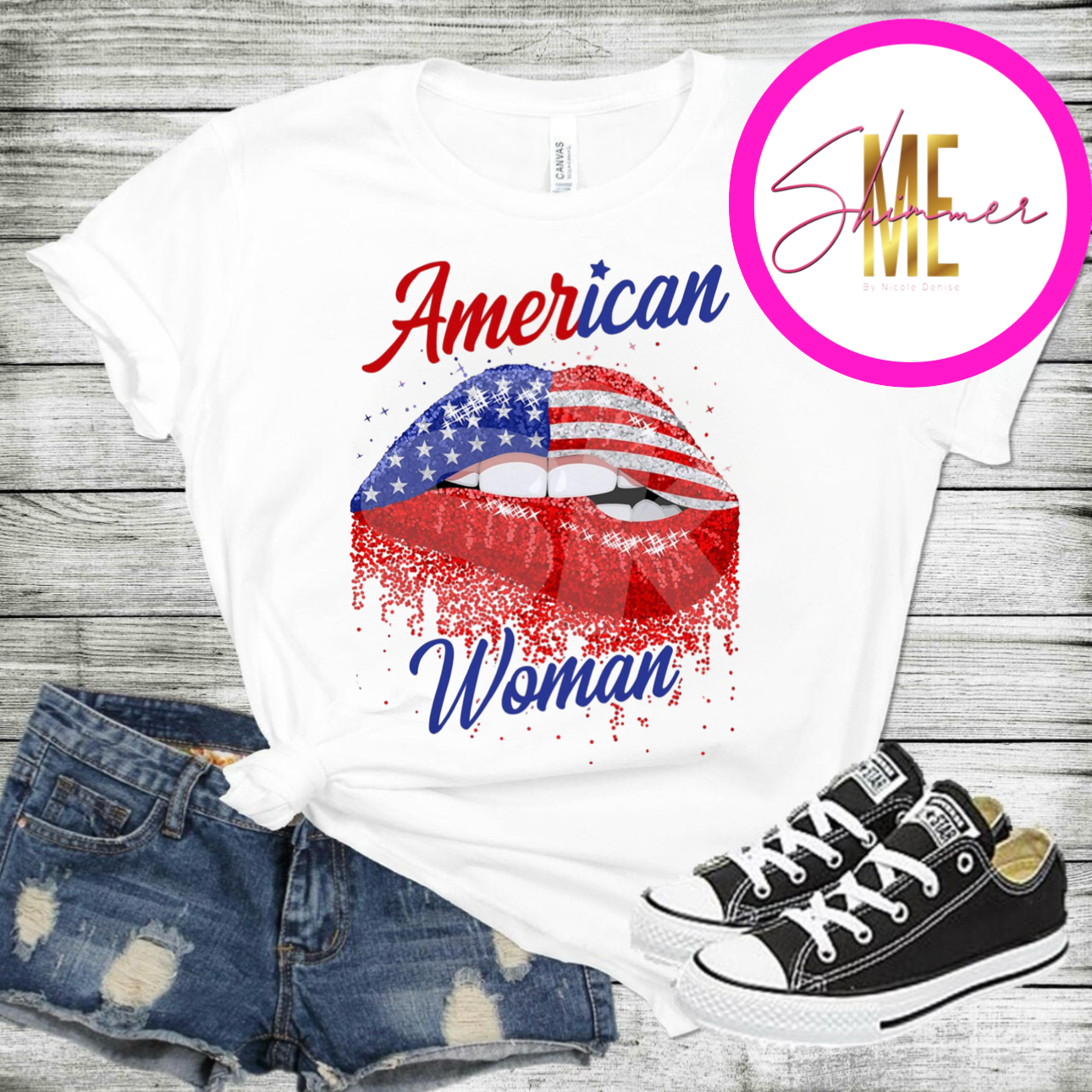 American Woman  Patriotic T-Shirt