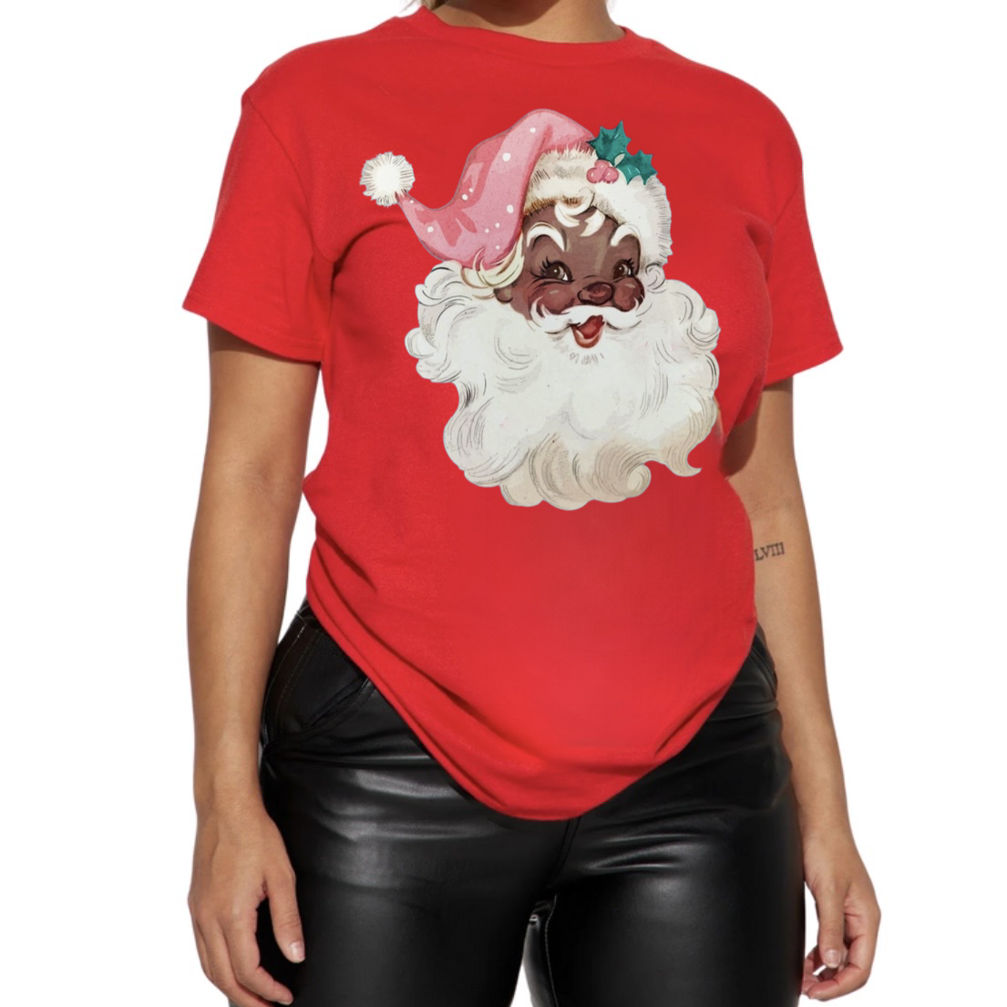 Urban Black Santa Christmas T-Shirt