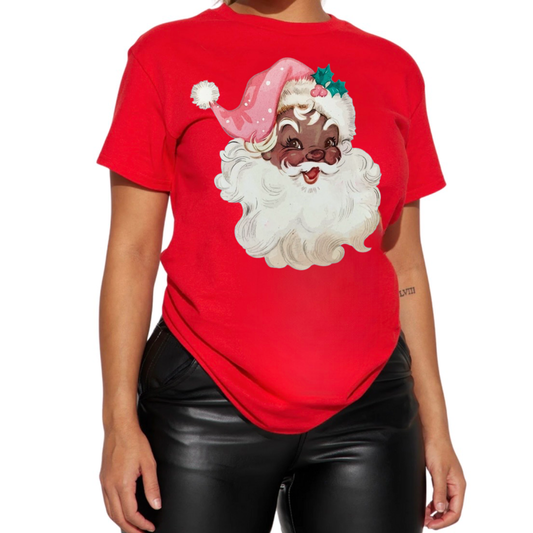 Urban Black Santa Christmas T-Shirt