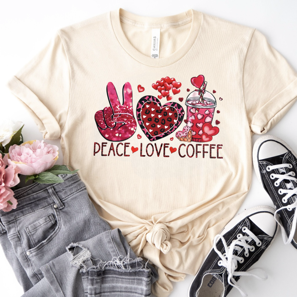 Peace Love Coffee T-Shirt