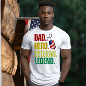 Dad Hero Veteran Legend T-Shirt