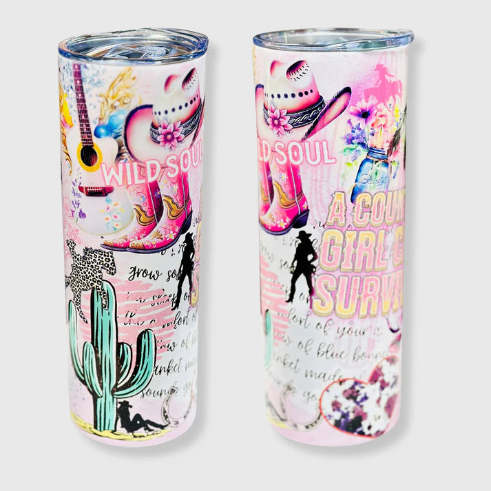 Cow Girl Wild Soul Tumbler