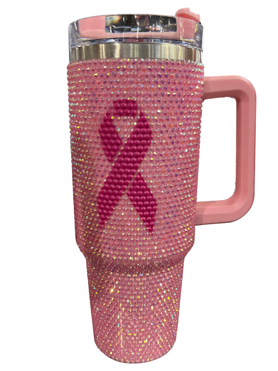 Breast Cancer Bling Tumbler