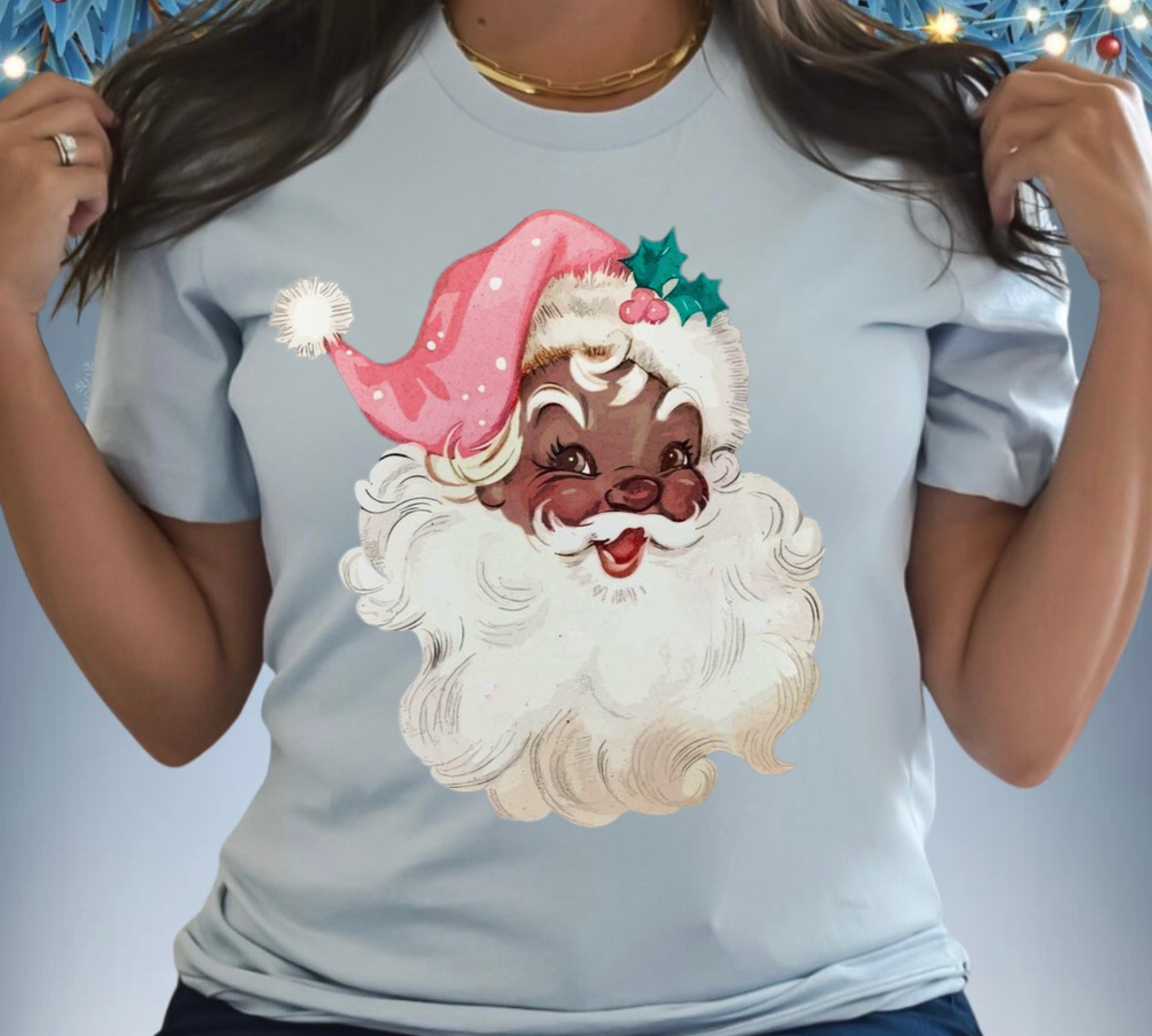 Urban Black Santa Christmas T-Shirt