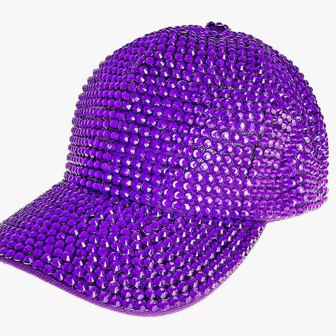 Mardi Gras Rhinestone Baseball Cap