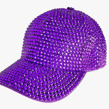Mardi Gras Rhinestone Baseball Cap