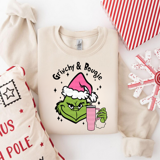 Christmas Grinchy & Bougie Tee