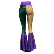 Mardi Gras Metallic Bell Bottom Pants