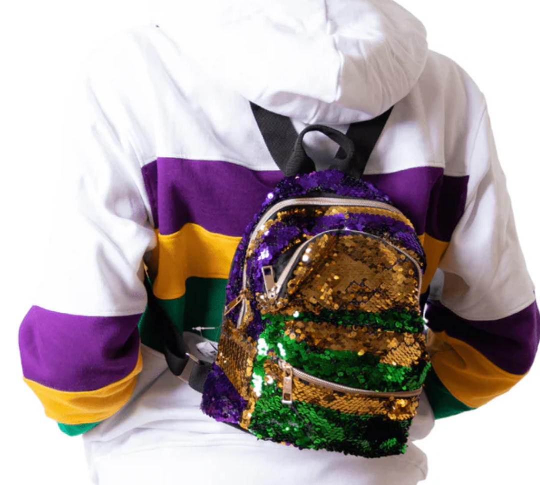 MardiGrasSequinbackpackPurpleGreen_GoldFrontonback.png