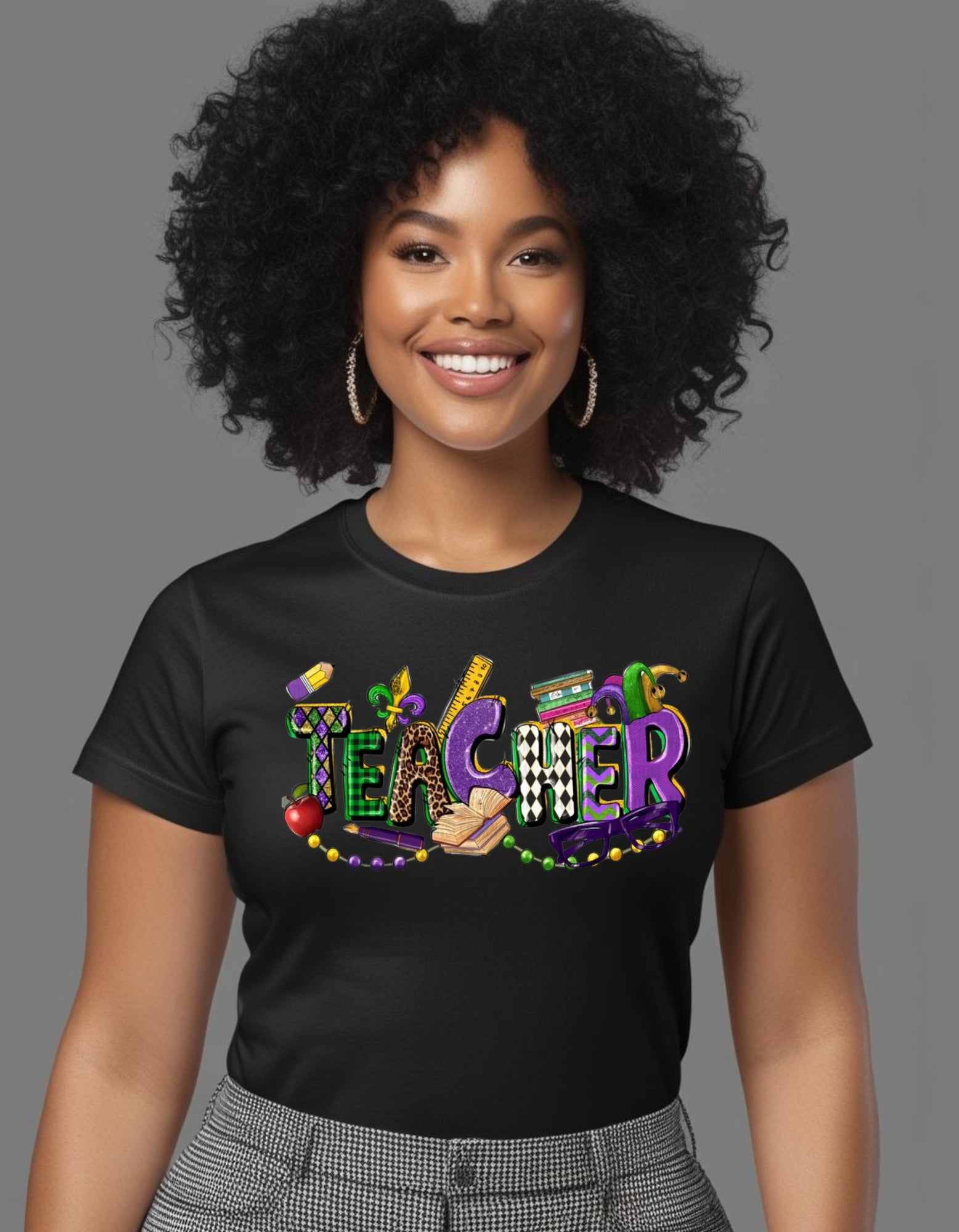 Teacher Mardi Gras Top