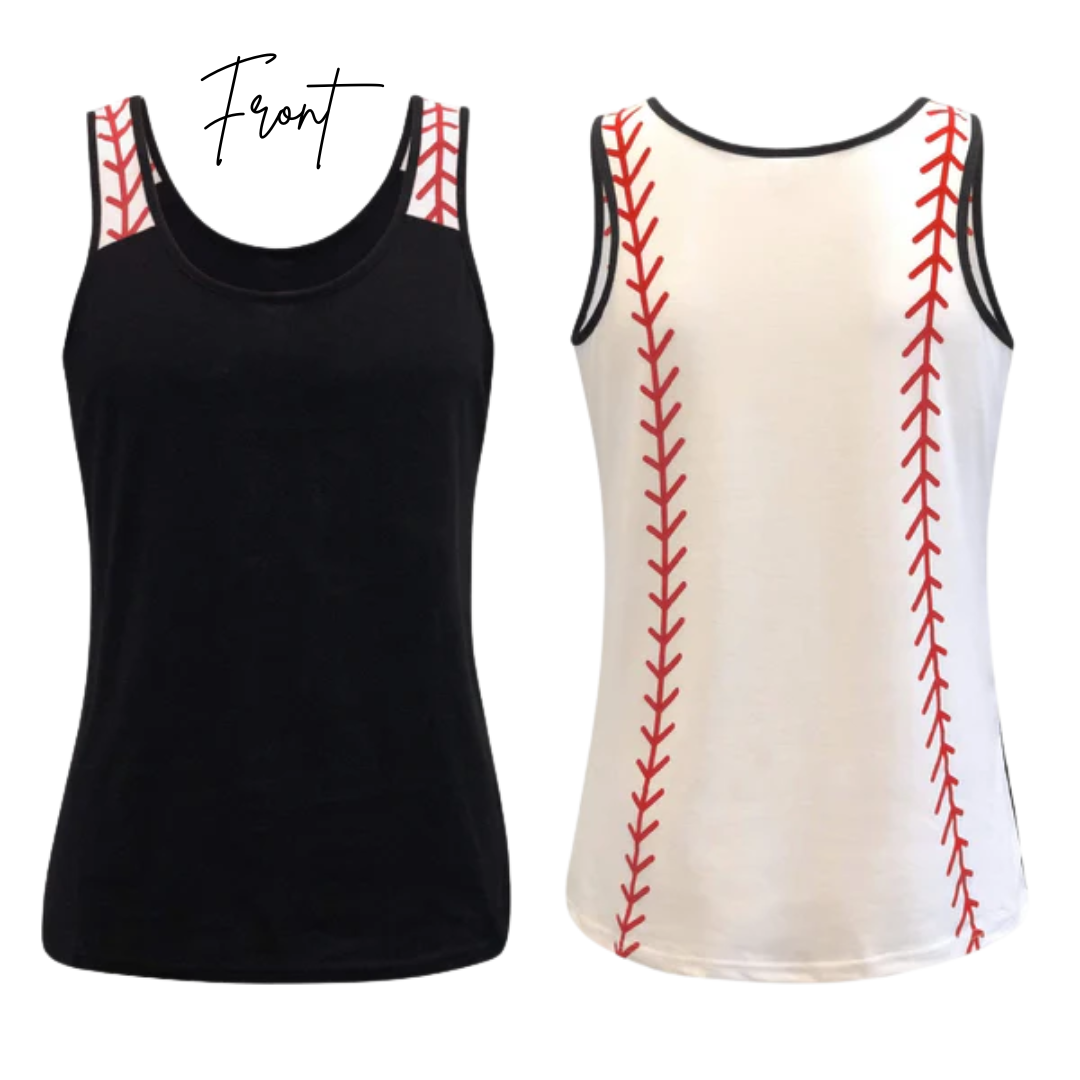 Baseball Printed Tank Top