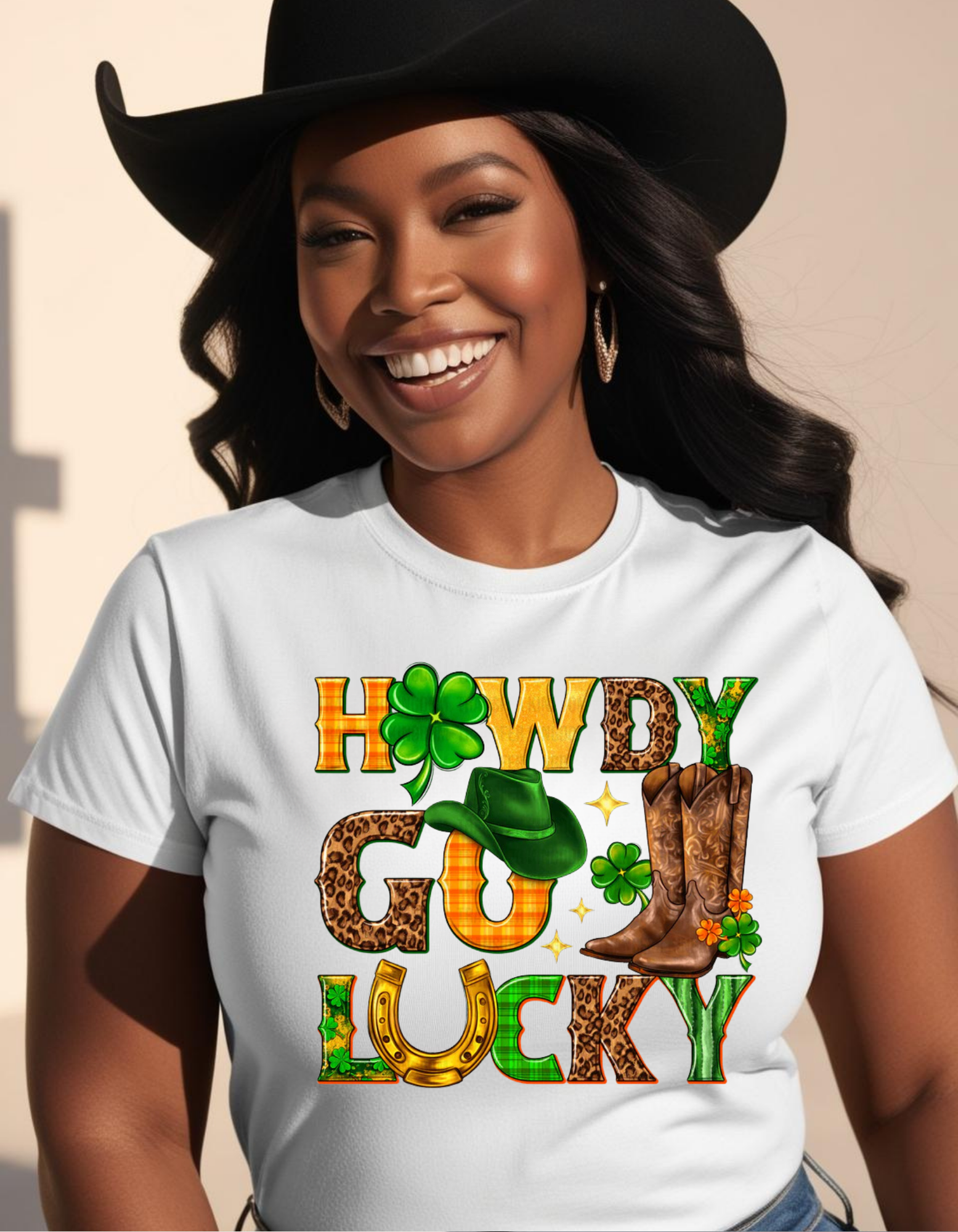 Howdy Go Lucky St. Patrick's Day Tee