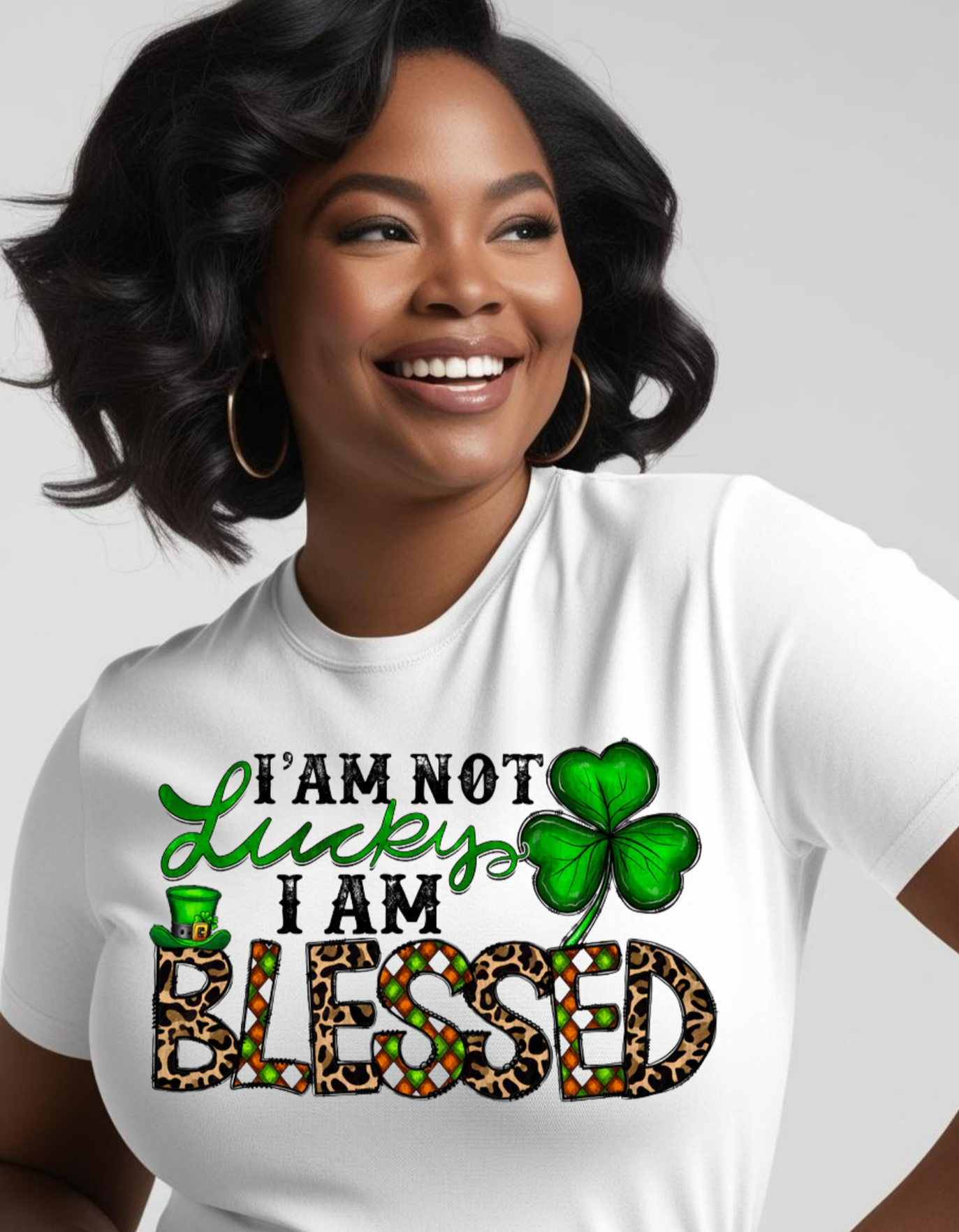 I'm Not Lucky I'm blessed St. Patrick's Day Tee