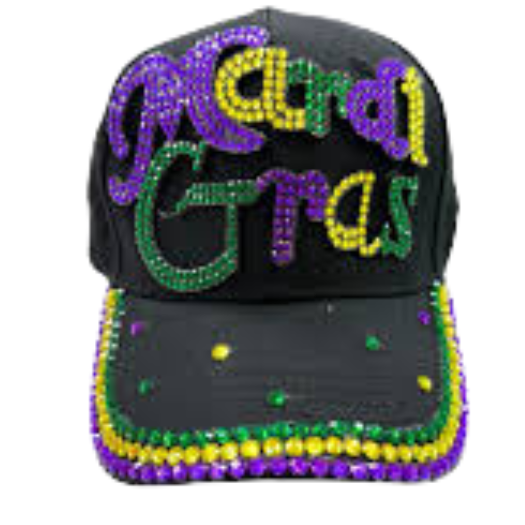 Mardi Gras Rhinestone Hats