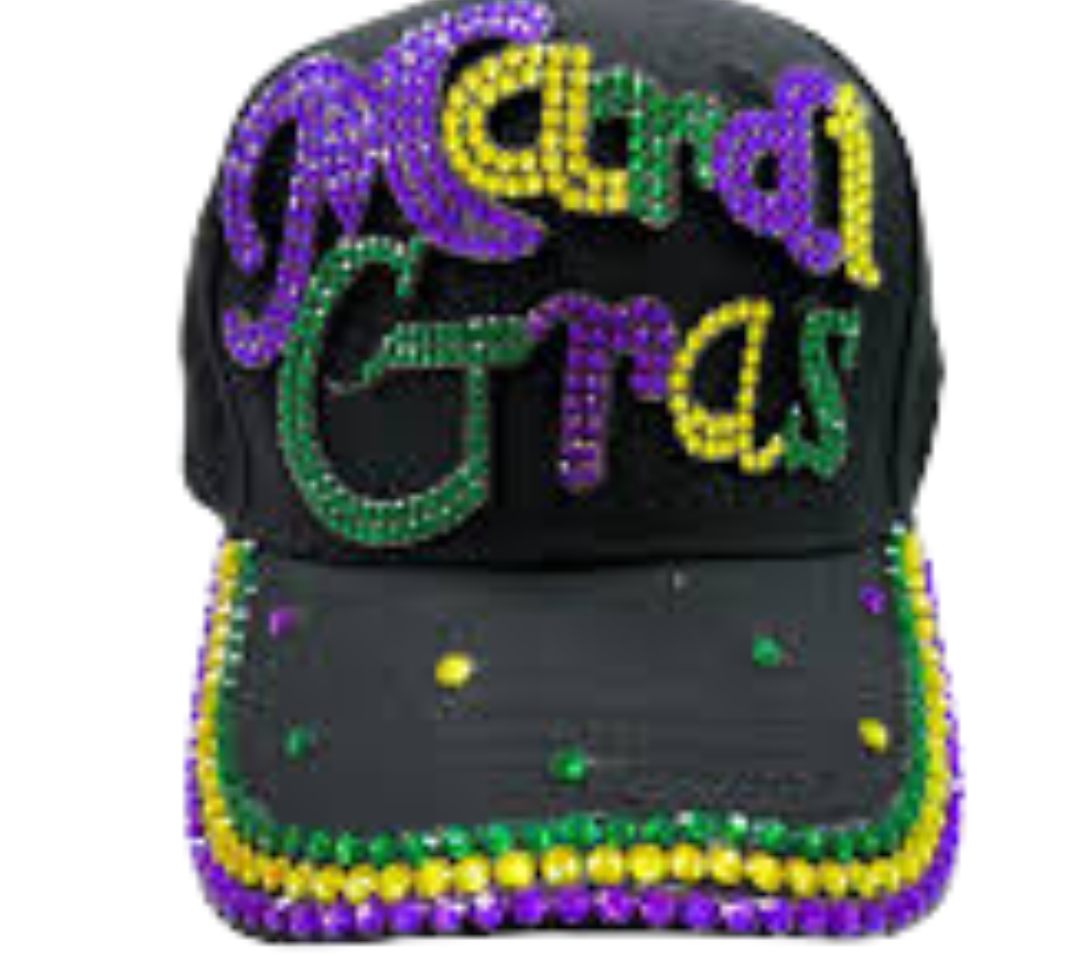 Mardi Gras Rhinestone Hats