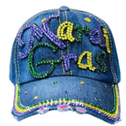 Mardi Gras Rhinestone Hats