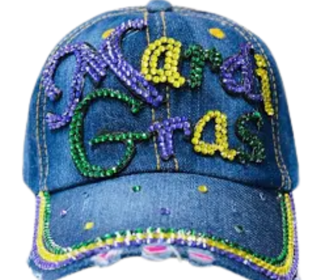 Mardi Gras Rhinestone Hats