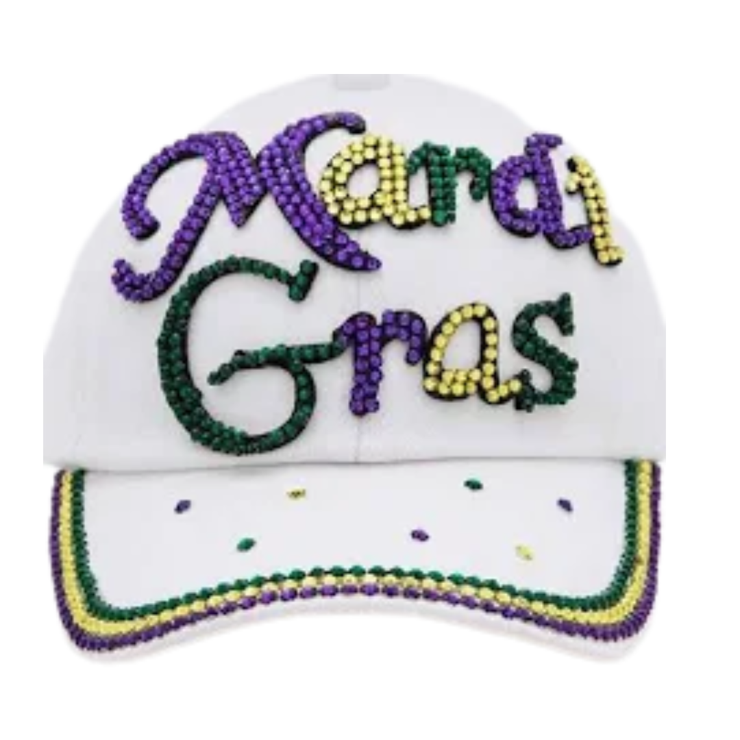 Mardi Gras Rhinestone Hats