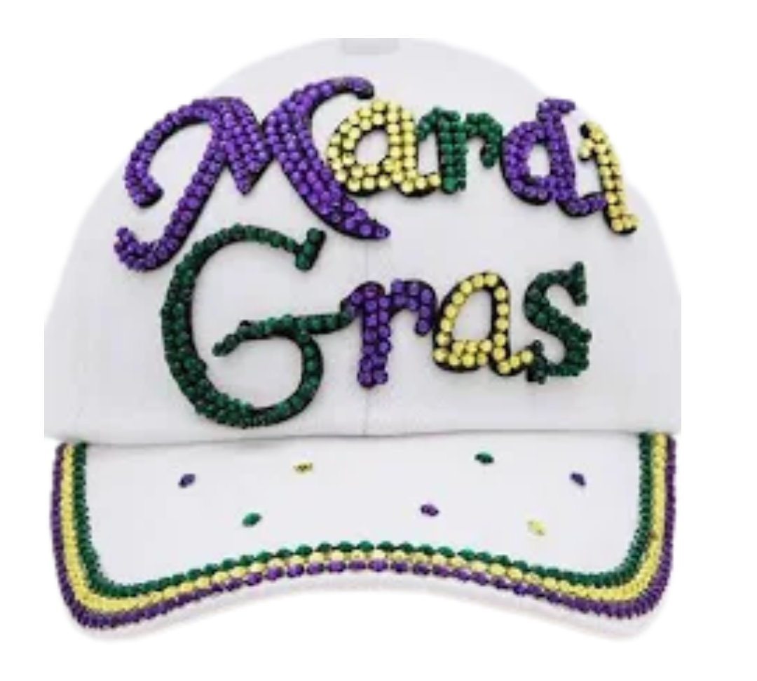 Mardi Gras Rhinestone Hats