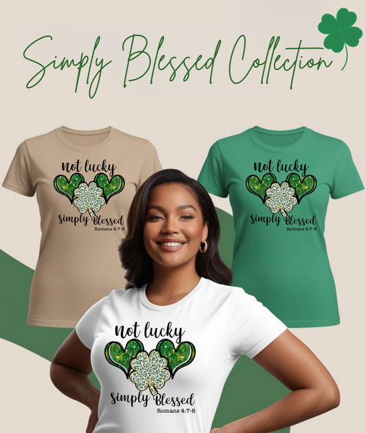 Not Lucky Simply Blessed Top