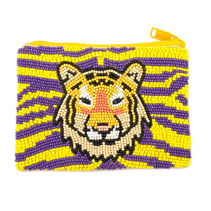 Gameday Seed Bead Purple & Yellow