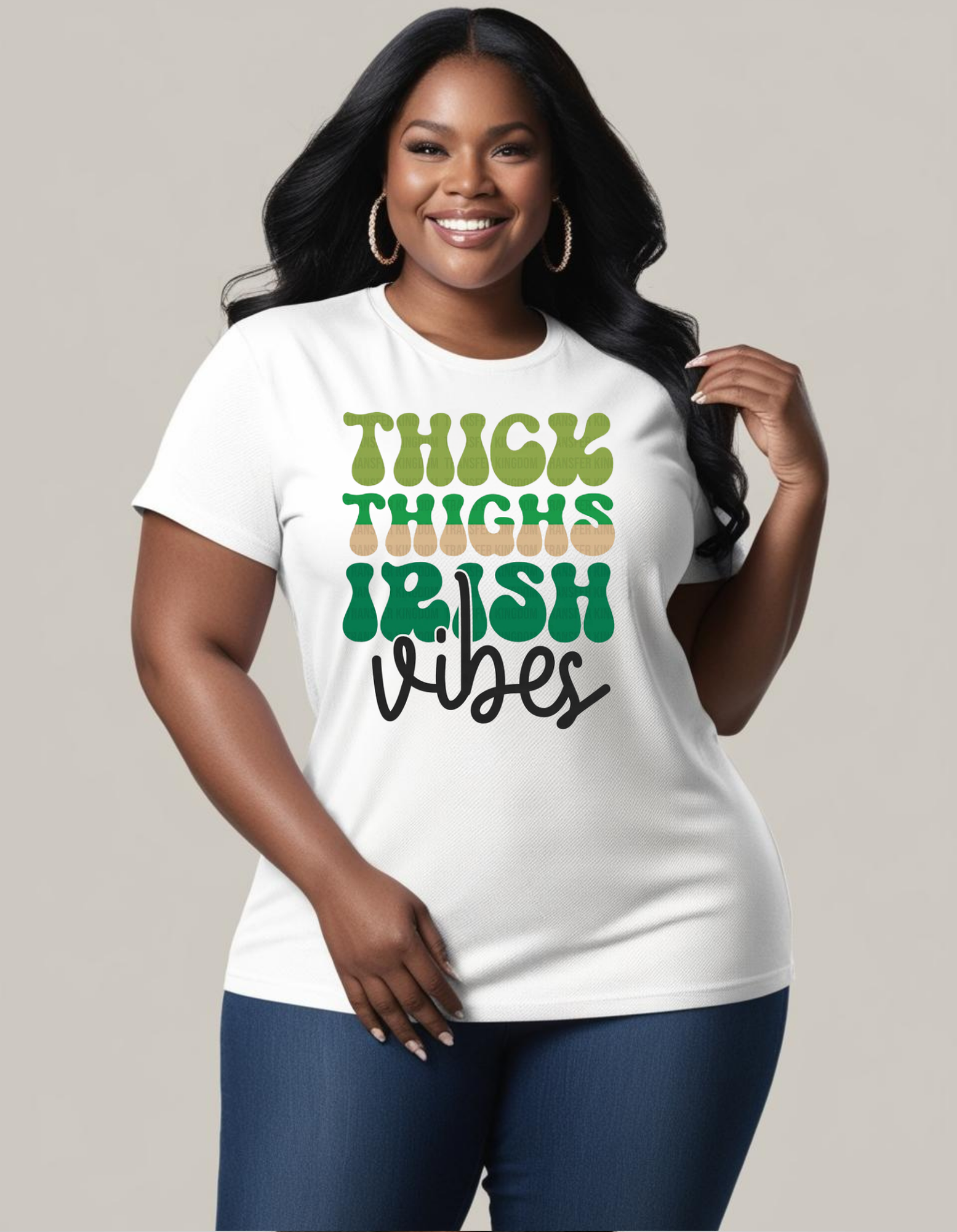 Thick Thighs Iris Vibes T-Shirt