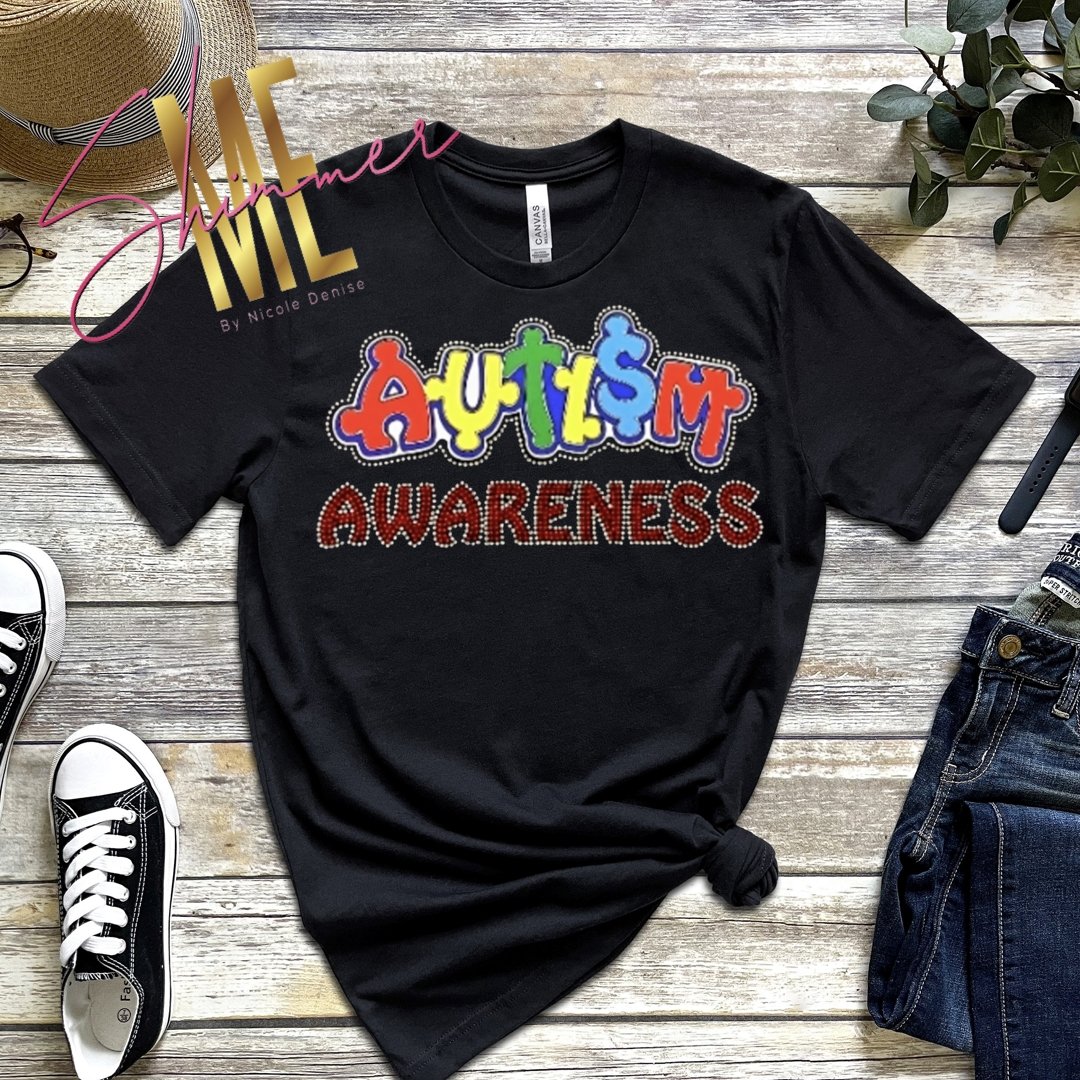 Autism Awareness Rhinestone T-Shirt - Shimmer Me