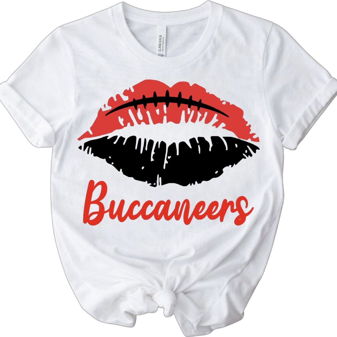 Buccaneers Lips T-Shirt - Shimmer Me
