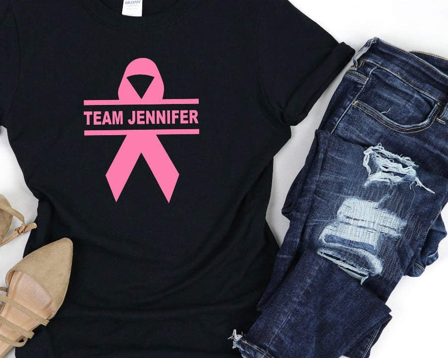 Custom Breast Cancer T-Shirt - Shimmer Me