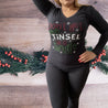 Dont get your tinsel in a tangle Christmas t-shirt - Shimmer Me