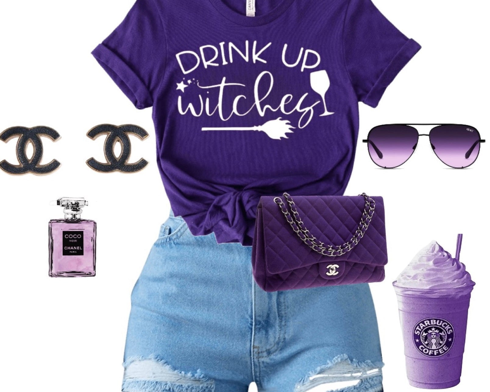 Drink Up Witches T-Shirt - Shimmer Me