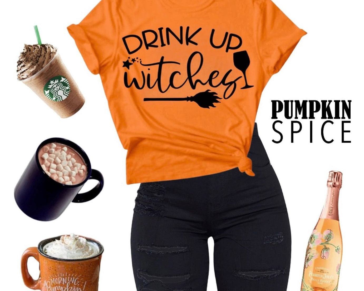 Drink Up Witches T-Shirt - Shimmer Me