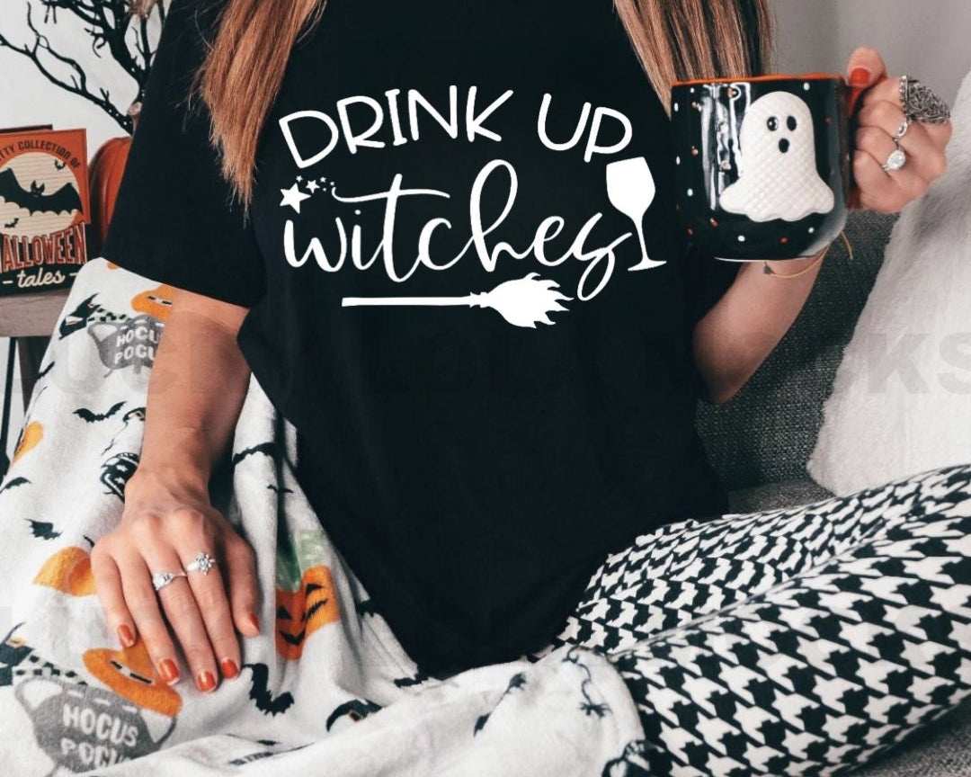 Drink Up Witches T-Shirt - Shimmer Me