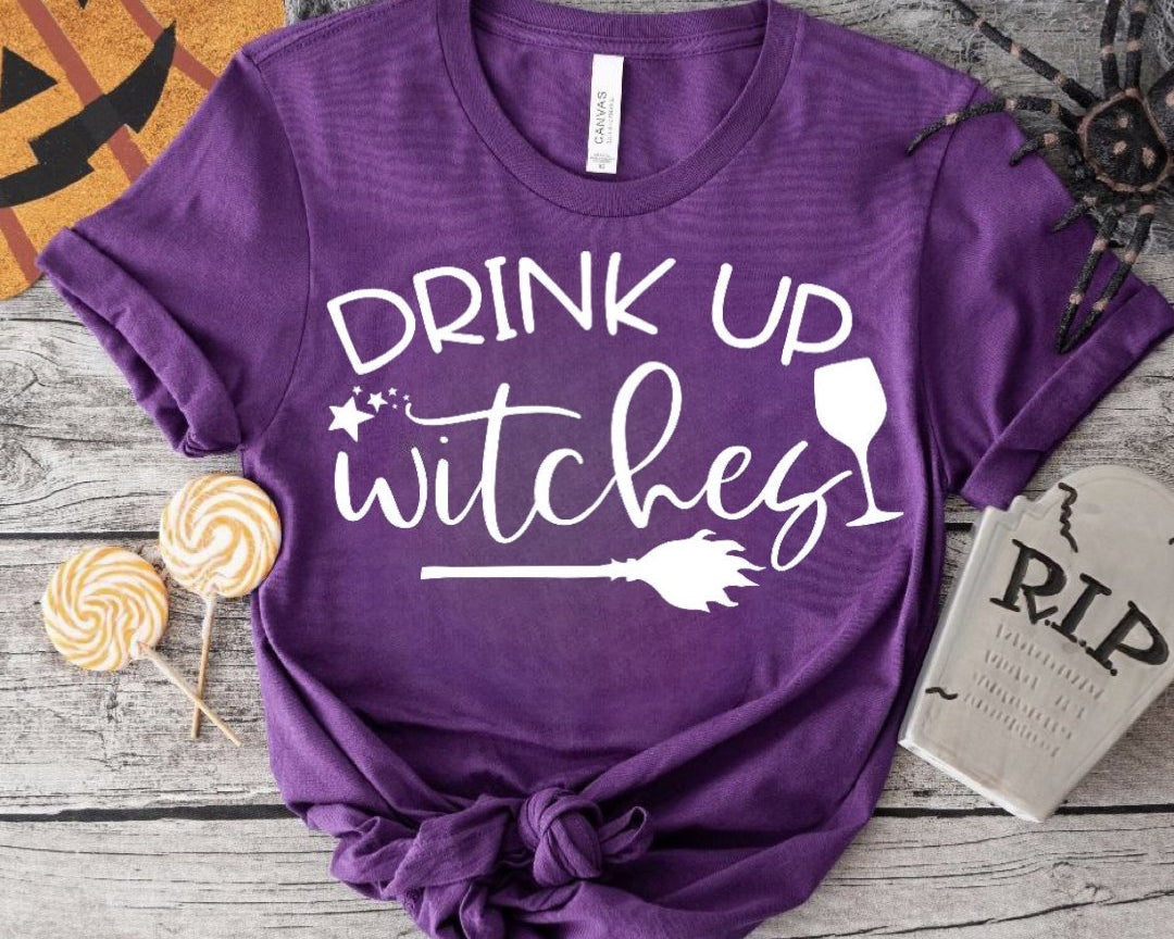 Drink Up Witches T-Shirt - Shimmer Me