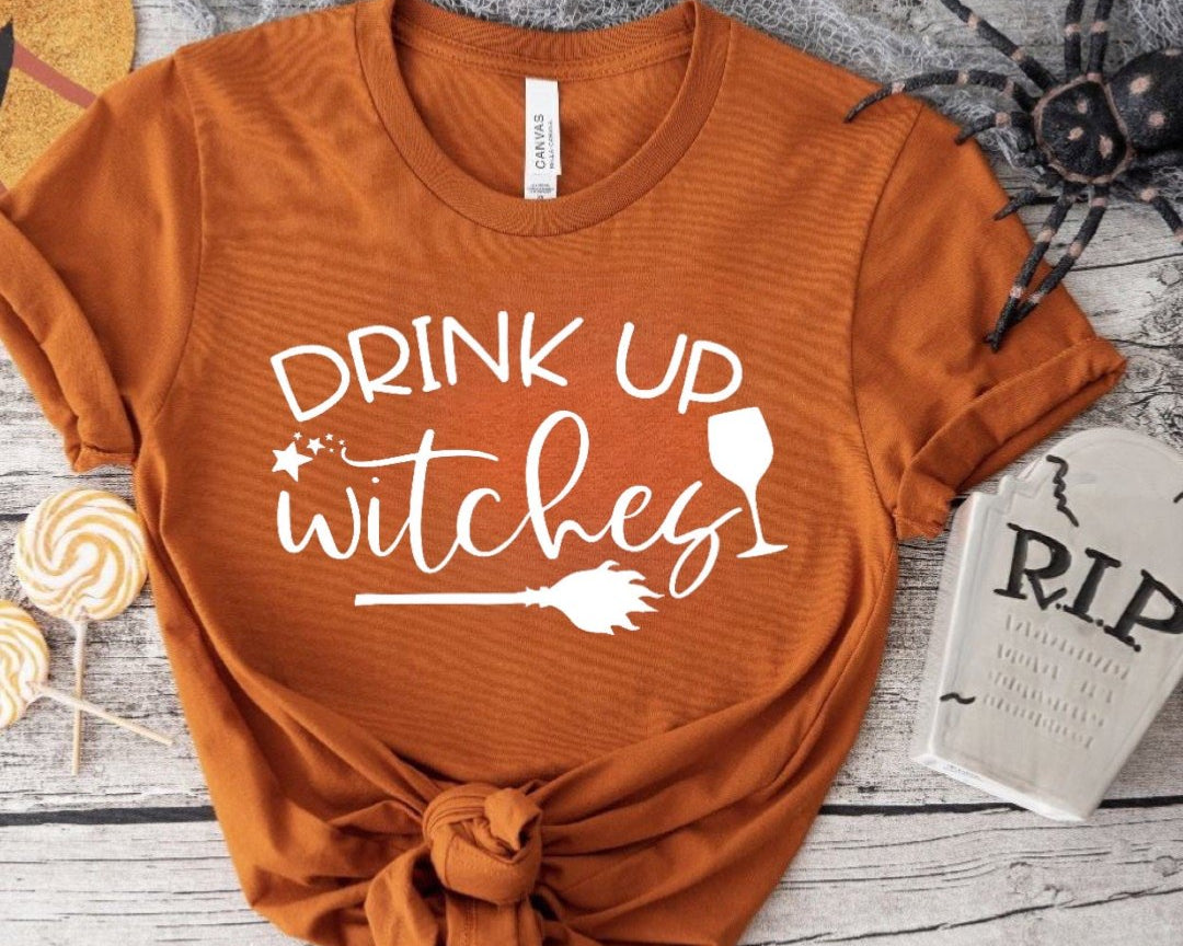 Drink Up Witches T-Shirt - Shimmer Me