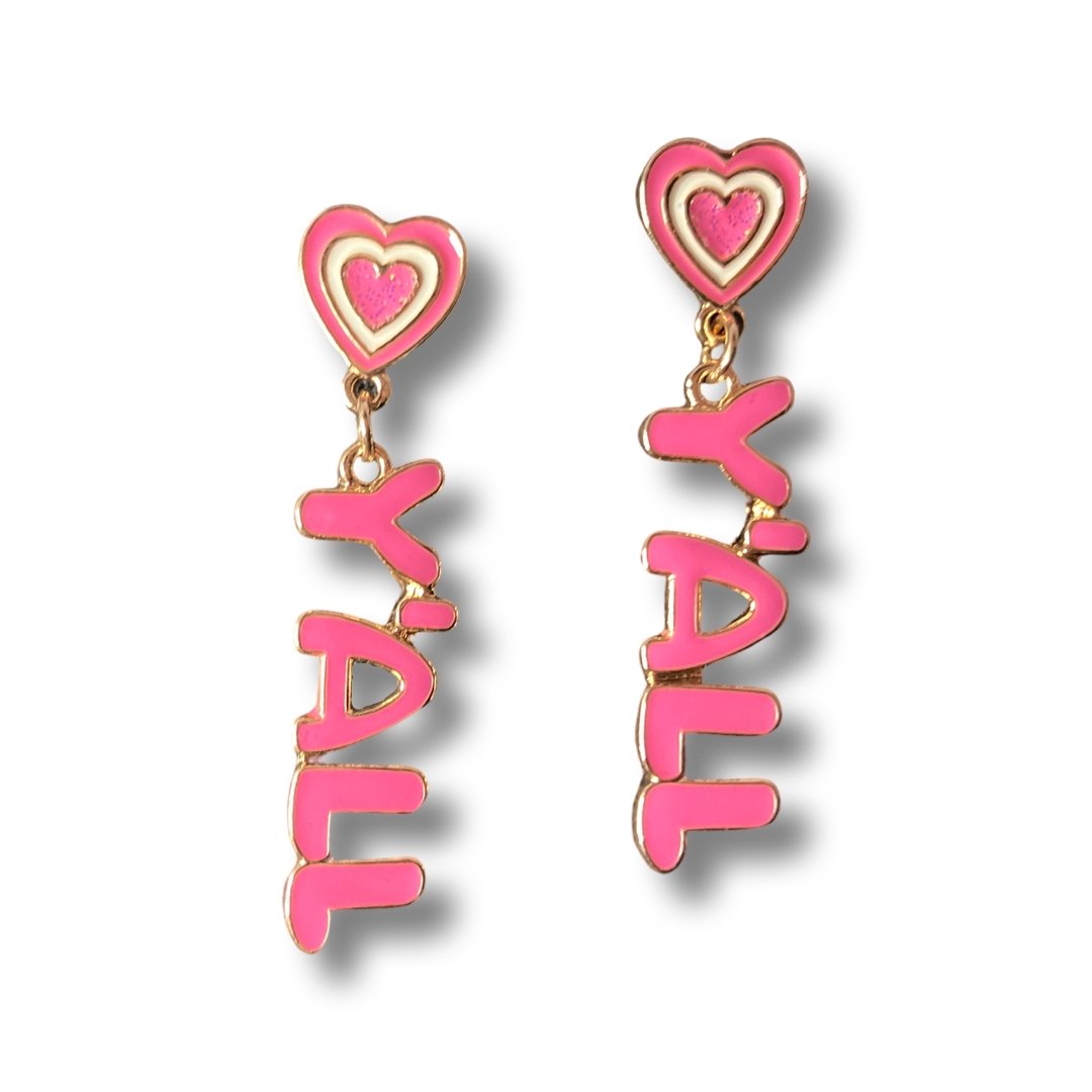 Heart Yall Earrings - Shimmer Me