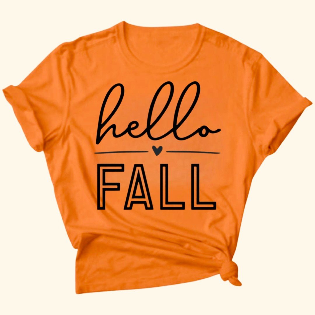 Hello Fall T-Shirt - Shimmer Me