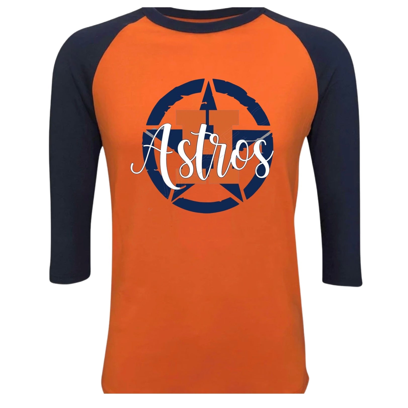 Houston Astros Raglan T-Shirt - Shimmer Me