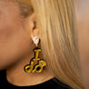 I Do Glitter Gold Bride Earrings - Shimmer Me