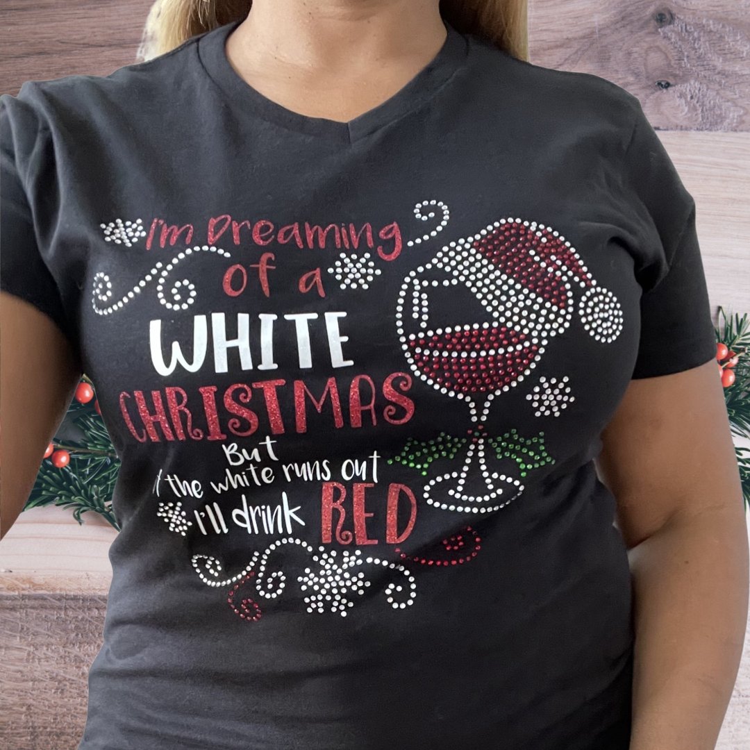 I'm dreaming of a white Christmas t-shirt - Shimmer Me