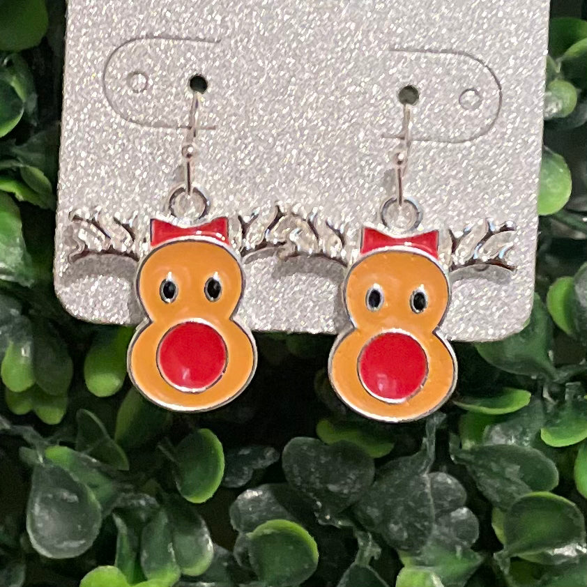 Reindeer Christmas  earrings