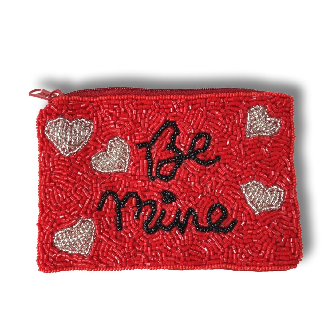 Love Vibes Valentines mini coin pouch - Shimmer Me