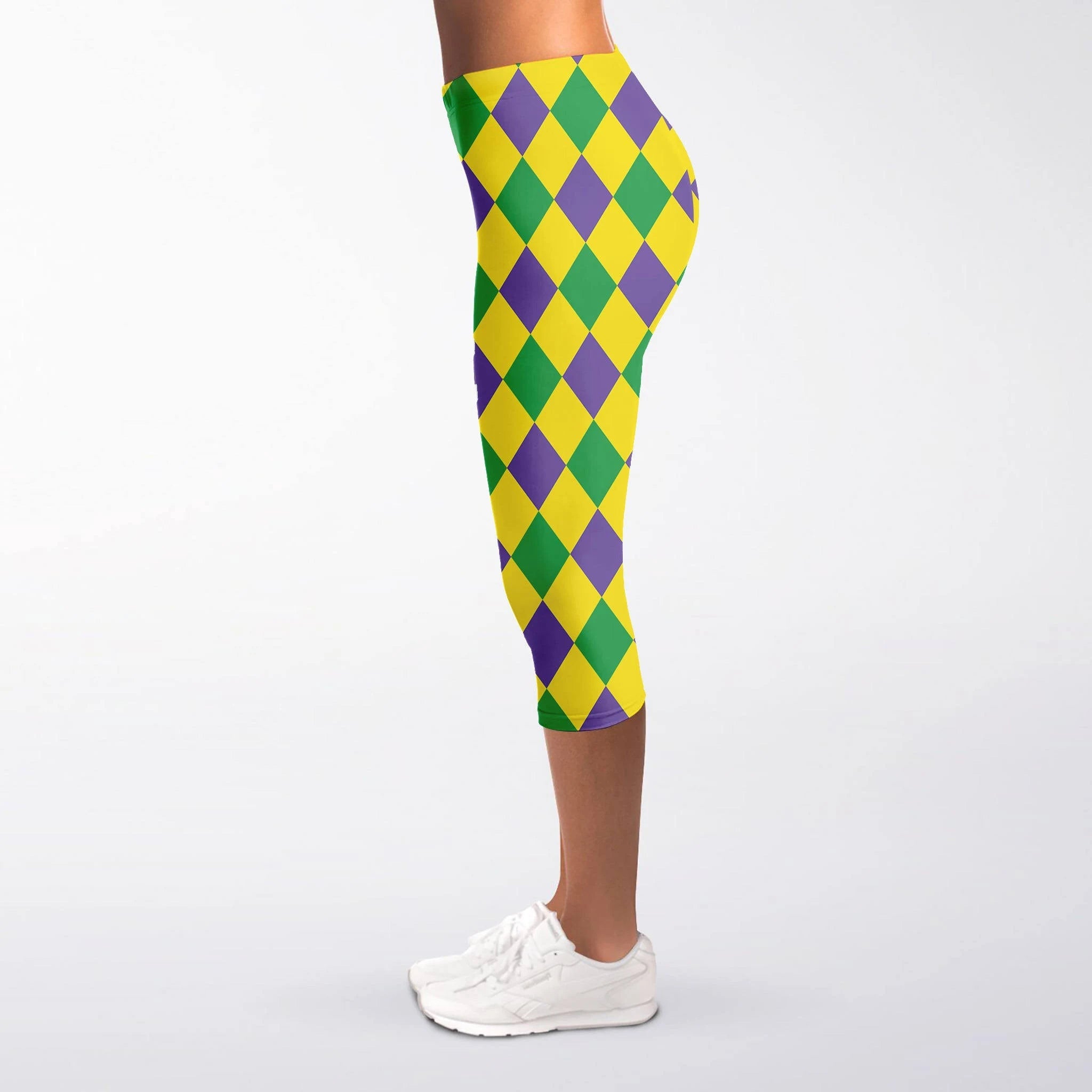 Mardi Gras | Harlequin Diamond Pattern Leggings | Zazzle