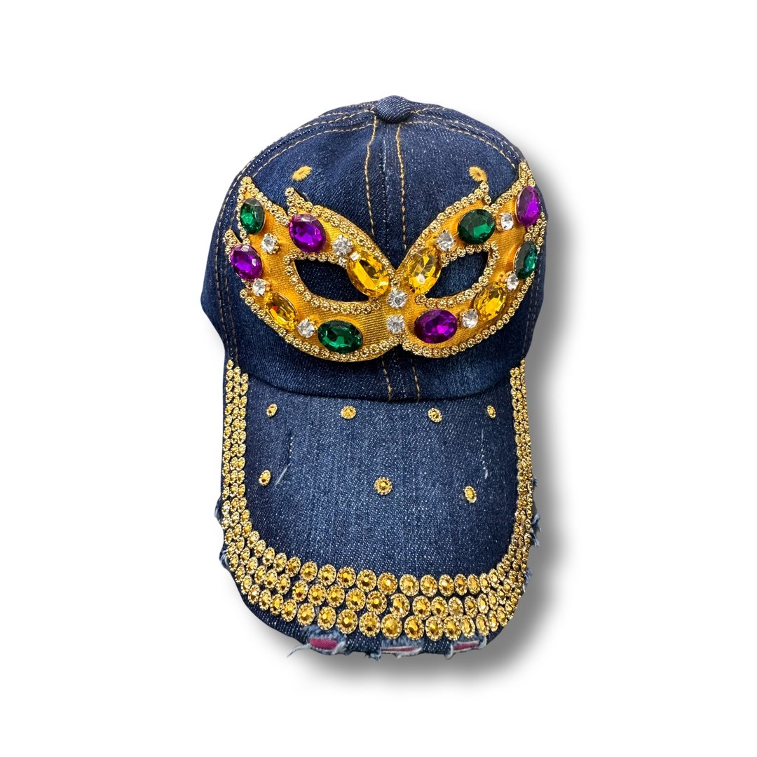 Mardi Gras Rhinestone Hat - Shimmer Me