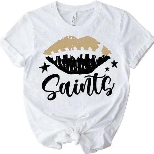 New Orleans Saints lip T-Shirt - Shimmer Me