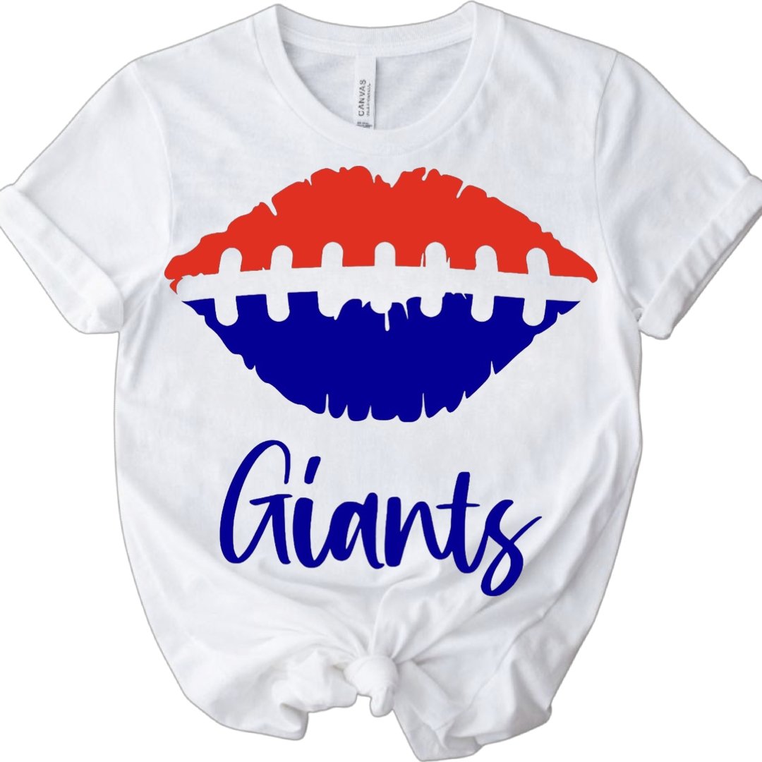 NYC Giants Lips T-Shirt - Shimmer Me