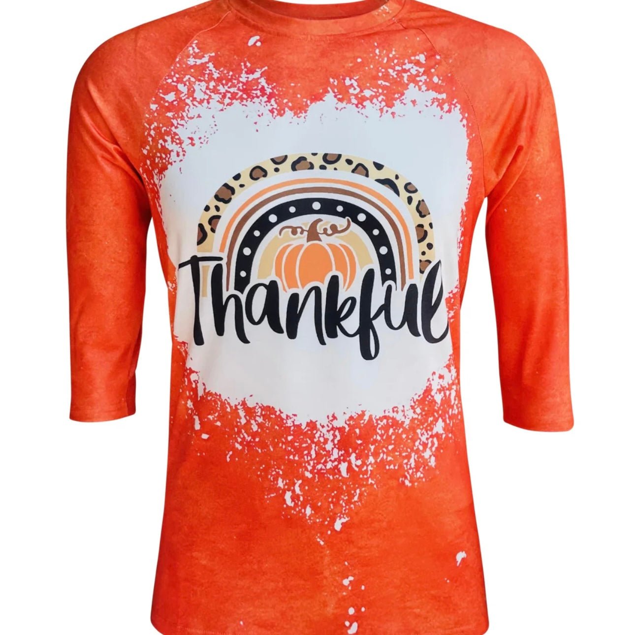 Pumpkin Rainbow Thankful T-Shirt - Shimmer Me